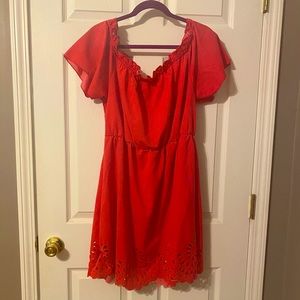NWOT Cute Pink Off the Shoulder Dress - Sz 2X